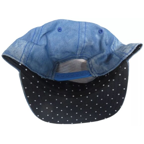Timberland Mens Baseball Cap Logo Hat Denim Blue Adjustable - Picture 2 of 3